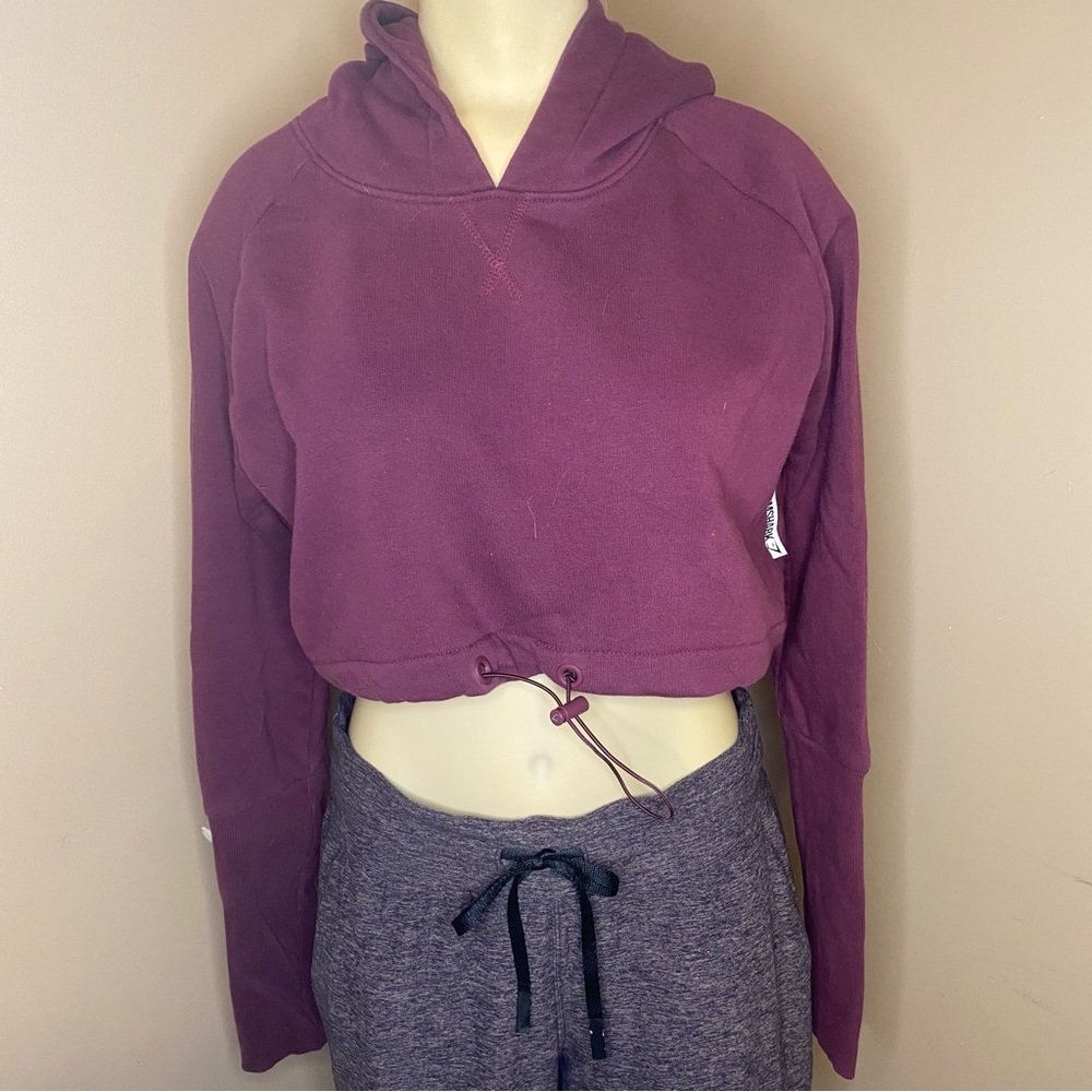 Gymshark Purple Size Small Crop Hoodie